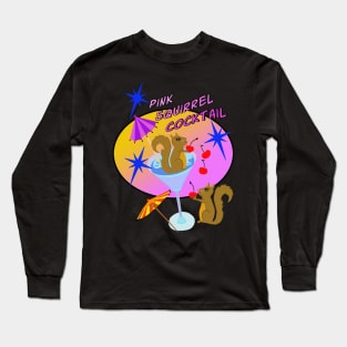 Pink Squirrel Cocktail Long Sleeve T-Shirt